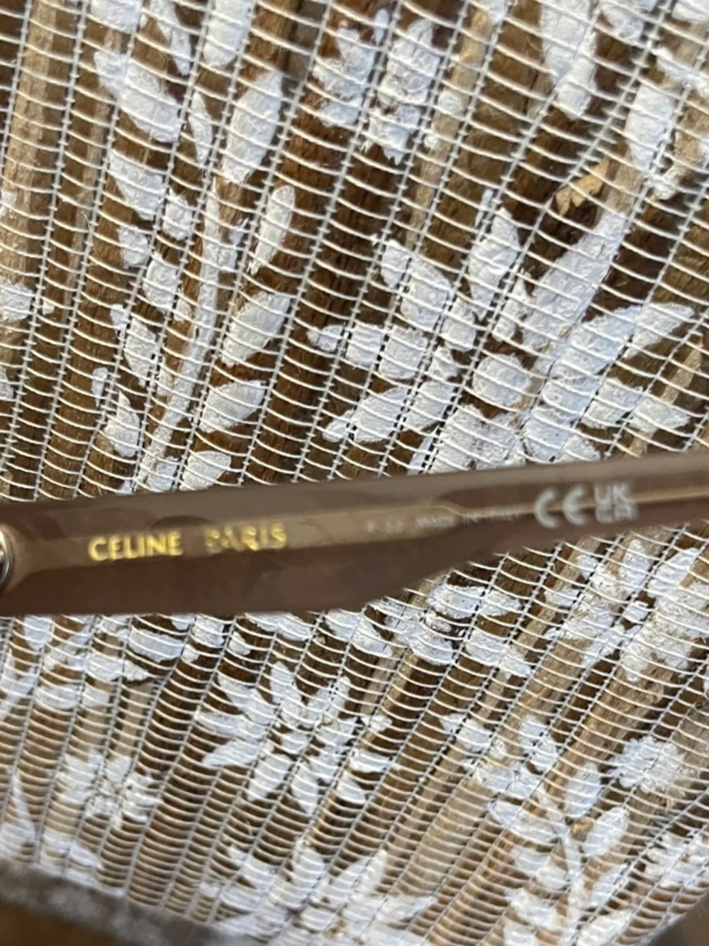 Celine Oversized Sunglasses in Taupe with Brown Lenses